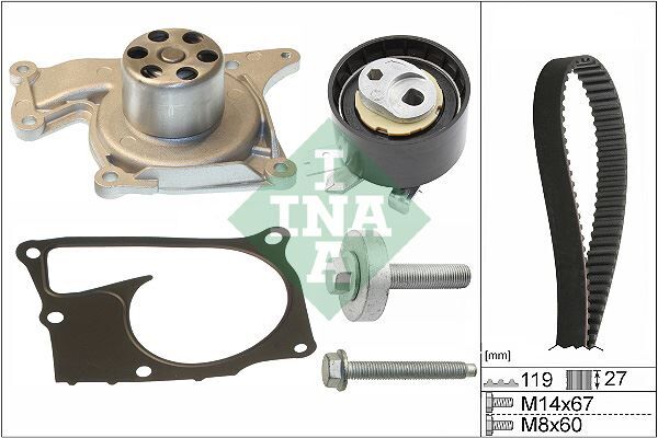 130C11508R Triger Seti INA | Renault Clio IV / Kangoo III 1.5 DCI 2012+ / Megane III 1.5 DCI 2009+