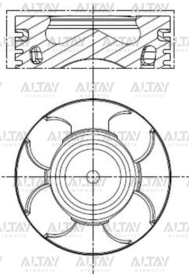 8770789STD000G Piston MAHLE | Fiat Doblo / Fiat Linea / Fiat Punto