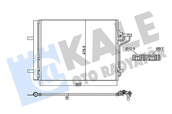 2002808 Klima Radyatoru KALE OTO RADYATOR | Focus III 11>17 1.6 Ecoboost