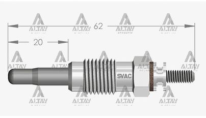 7700867617 Kızdırma Bujisi SVAC | Renault R19
