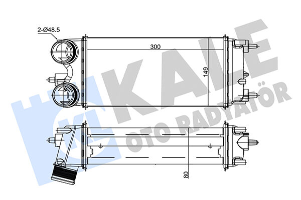 AV219L440AB İntercooler / Yağ Radyatörü KALE | Ford Fiesta / Ford Courier
