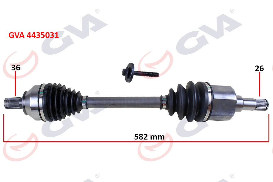 1353398 Ön Aks Komple Sol GVA | Ford Focus II 1.6TDCİ 04>11 C