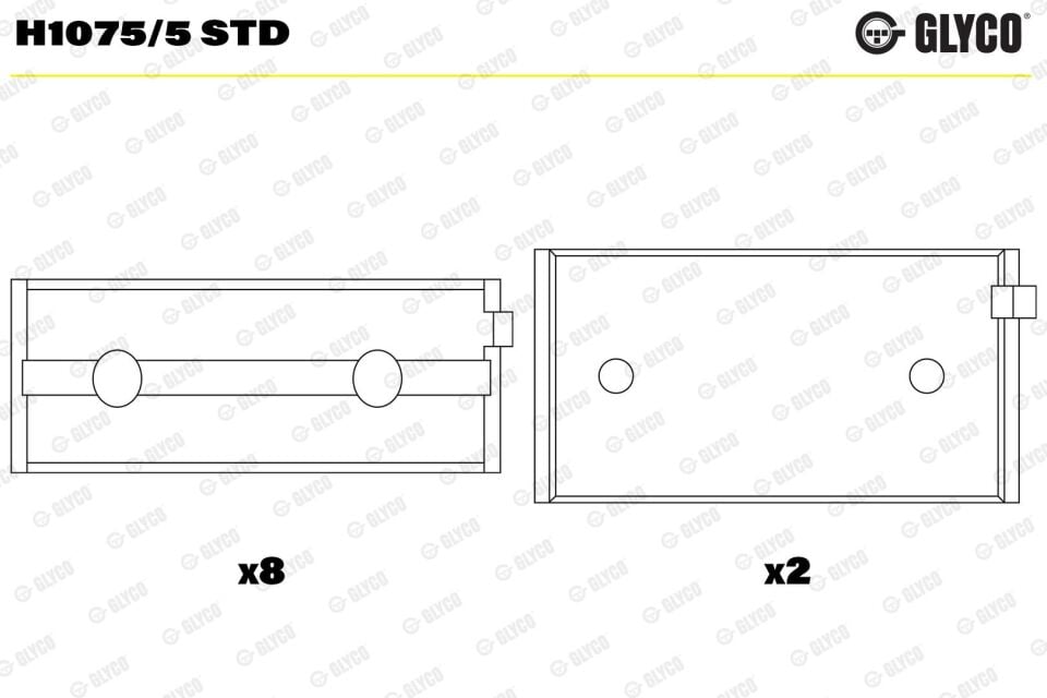 5888227 Motor Yatağı GLYCO | Fiat Tempra