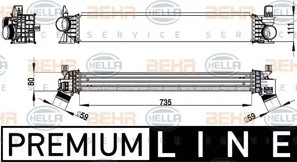 1382429080 Turbo Radyatörü İntercooler BMS | Fiat Ducato