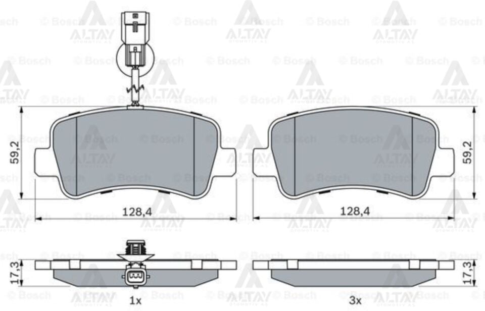 440600264R Fren Balatası Arka BOSCH | Renault Master