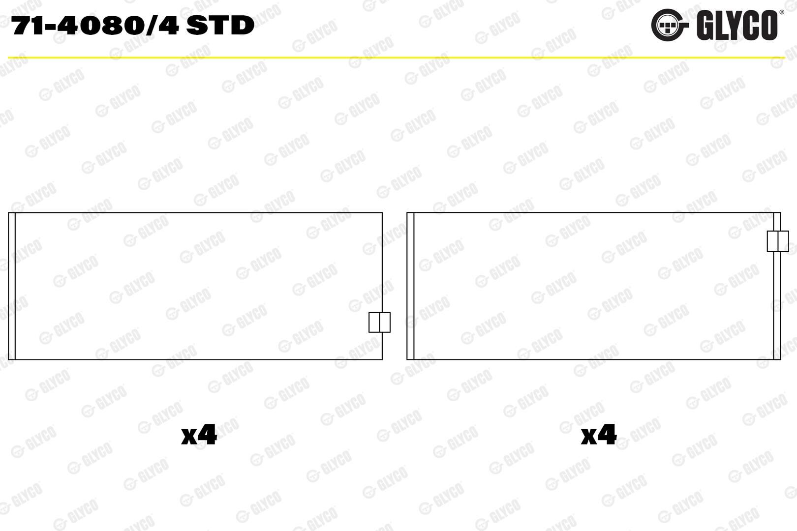 504049341 Motor Yatağı GLYCO | Fiat Ducato