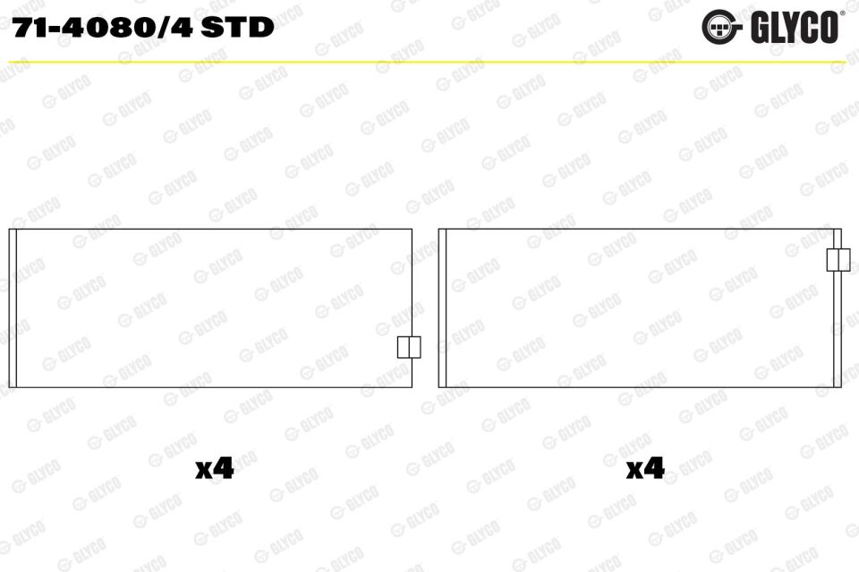 504049341 Motor Yatağı GLYCO | Fiat Ducato
