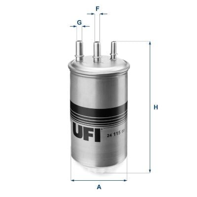 164002137R Yakıt Filtresi UFI | Logan 01 06 Sandero 08+ Duste