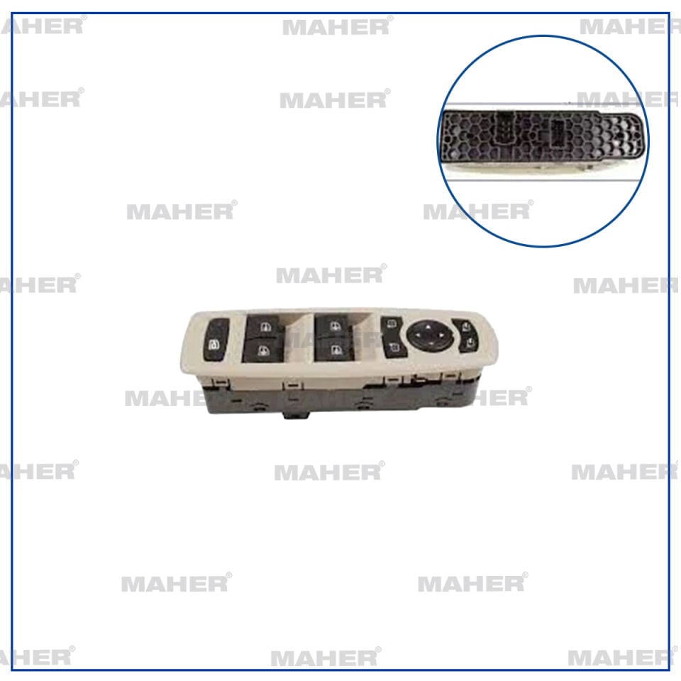 254000015R Düğme / Anahtar Sol MAHER | Renault Fluence / Renault Megane 2 / Renault Megane 3