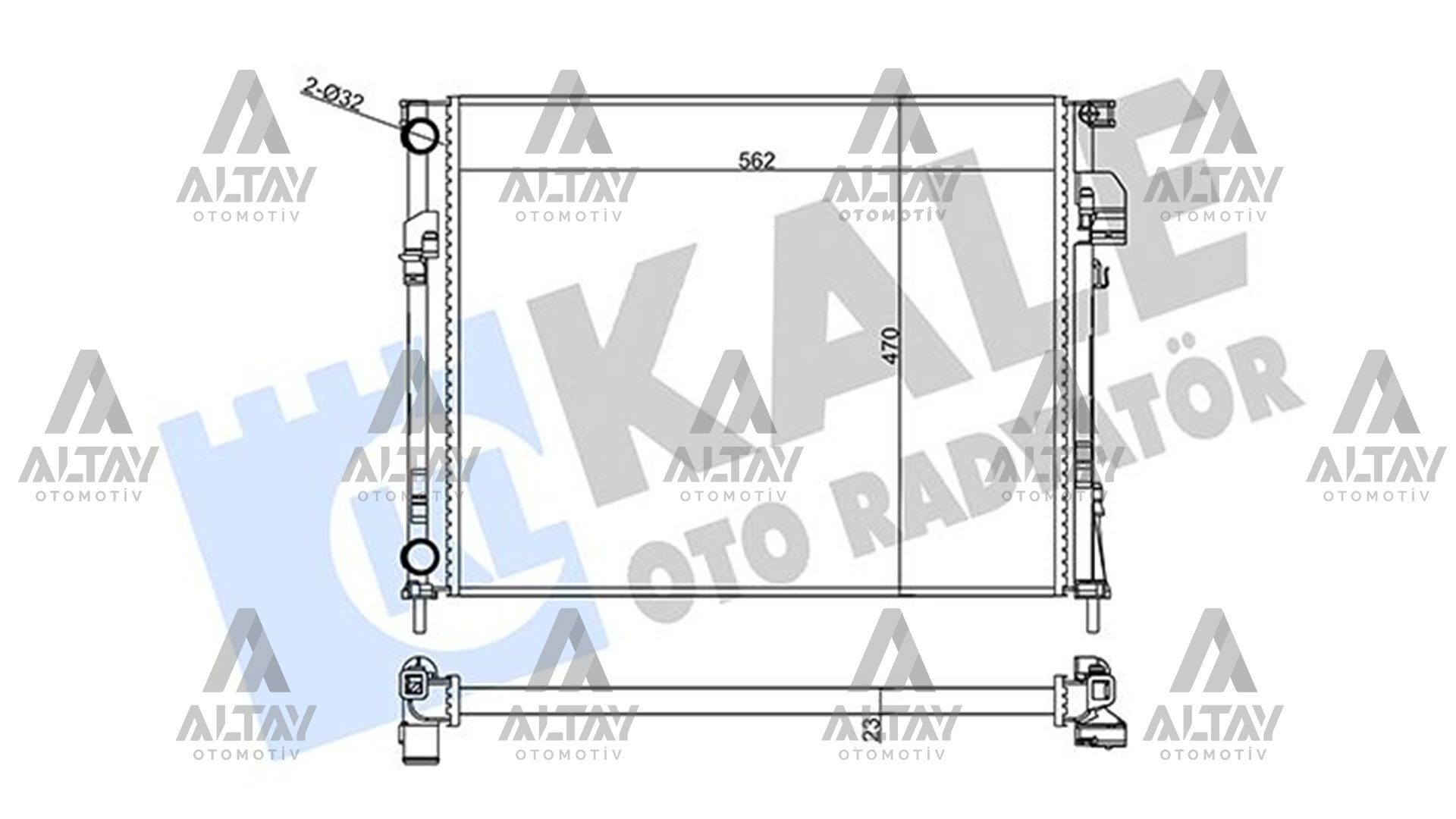 8200073817 Su Radyatörü KALE | Renault Trafic