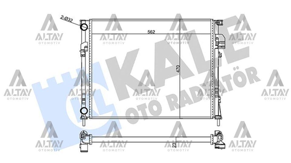 8200073817 Su Radyatörü KALE | Renault Trafic
