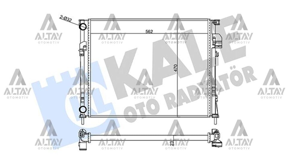 8200073817 Su Radyatörü KALE | Renault Trafic