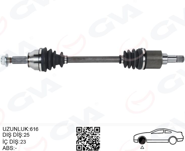 ET763B436AD On Aks Komple Sol GVA | Ford Transi̇t Courier 1.5 1.6 Td