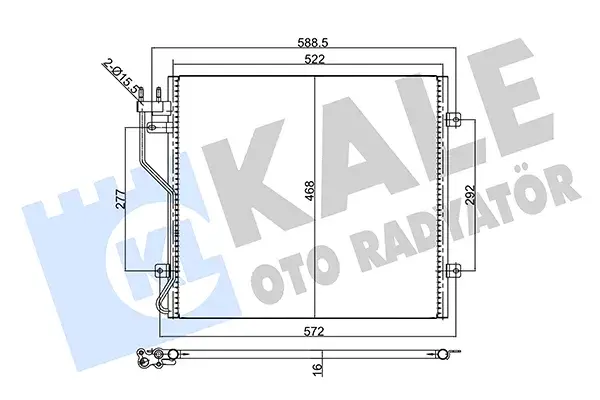 1042588 Su Radyatoru Mekanik | Ford Fiesta IV 1.8 Di 1996 2002 VEKA