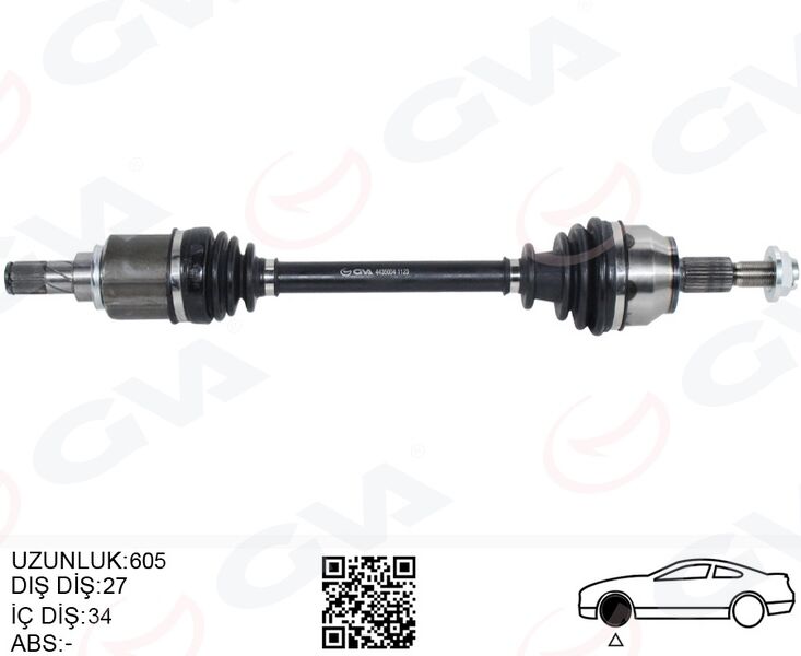 2066256 Ön Aks Komple Sol GVA | Ford Focus III 1.6 Ti 11> 17