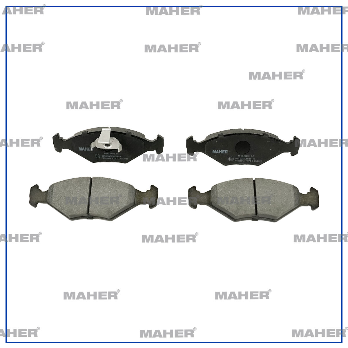 55170758 Fren Balatası Ön MAHER | Fiat Palio / Fiat Siena