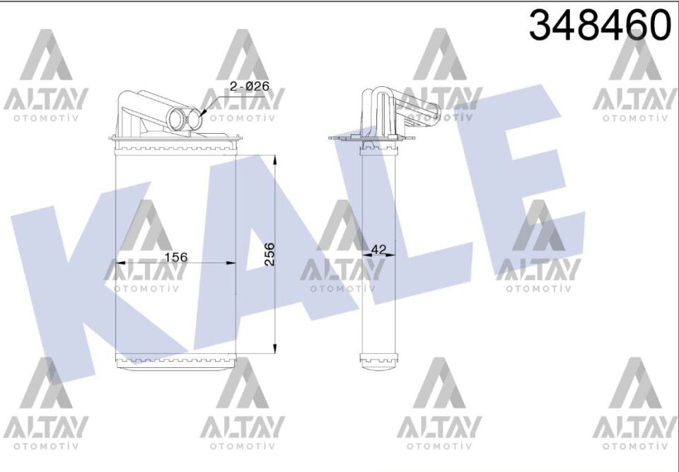 7701038542 Kalorifer Radyatörü KALE | Renault Laguna