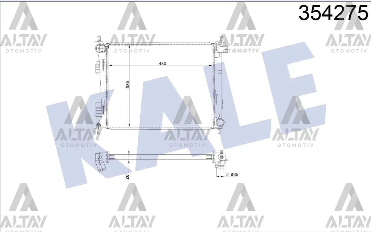 253101R300 Su Radyatoru Brazing | Hyundai Accent Blue 1.6 CRDI M t 2012 VEKA