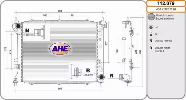 25310 1J200 Su Radyatoru Brazing VEKA | Hyundai I20 1.4 CRDI M t Ac+ / 2008 2015