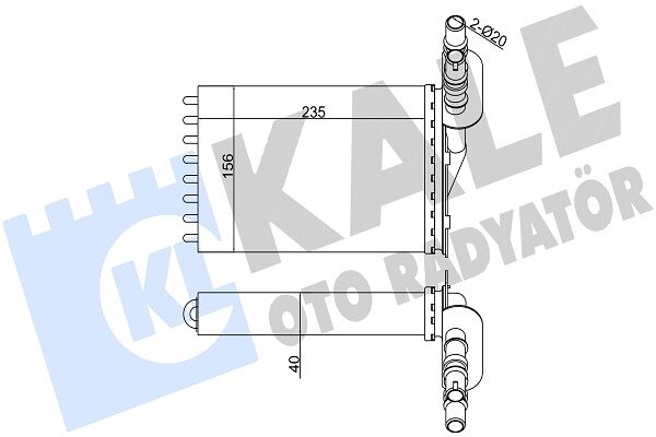 7701045552 Kalorifer Radyatörü KALE | Renault Symbol