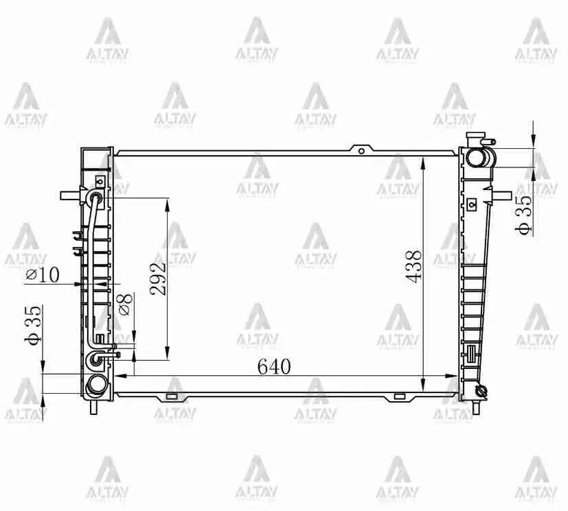 25310 2E500 Su Radyatoru Brazing | Hyundai Tucson 2.0 CRDI A t Ac+ / 2004 2010 VEKA