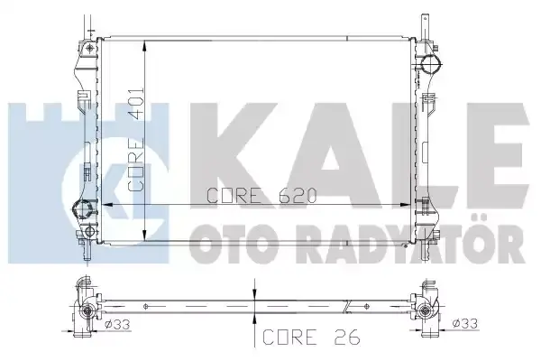 YC158005HA Su Radyatörü MAHER | Ford Transit