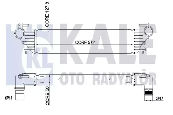 51887954 Turbo Radyatoru Intercooler VEKA | Fiat Egea 1.3 MJT 2015