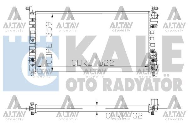 46449104 Su Radyatörü KALE | Fiat Palio / Fiat Siena