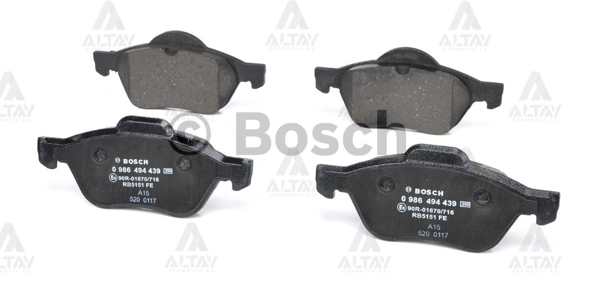 410601237R Fren Balatası Ön BOSCH | Renault Megane 2