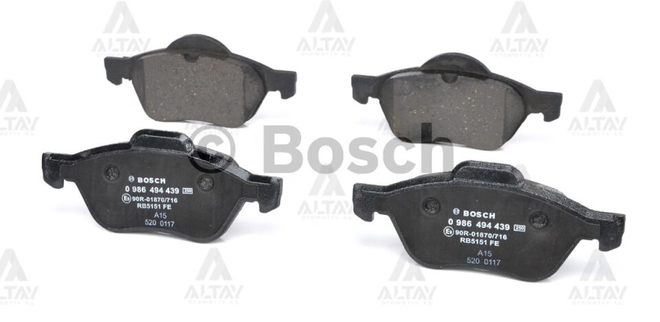 410601237R Fren Balatası Ön BOSCH | Renault Megane 2