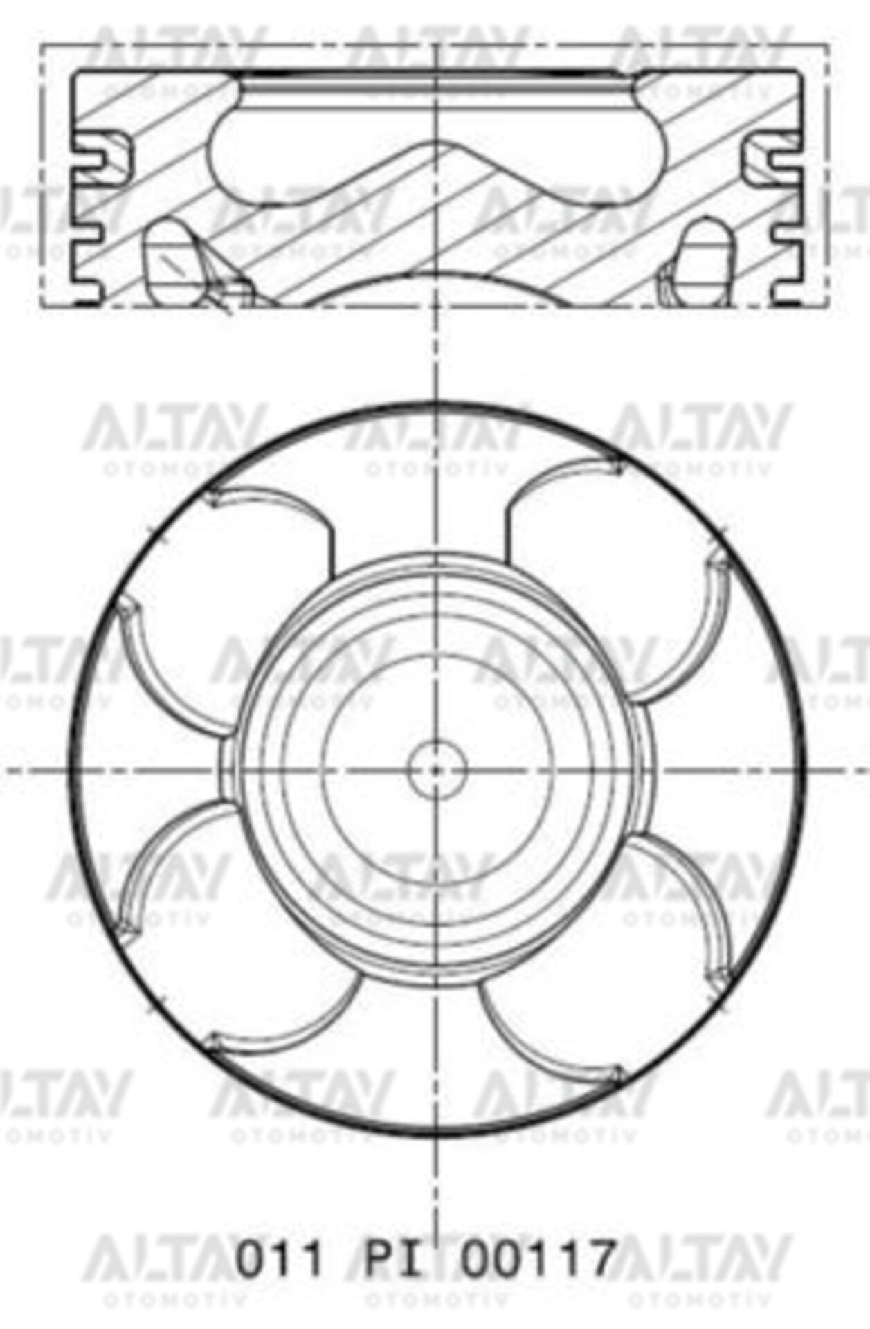 8772660STD000G Piston MAHLE | Fiat Linea