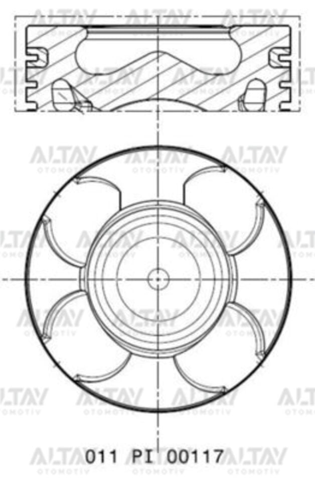 8772660STD000G Piston MAHLE | Fiat Linea