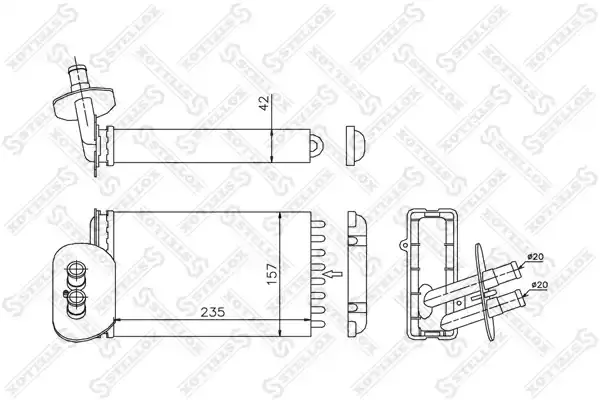971382F005 Kalorifer Radyatörü MANDO | Kia Cerato
