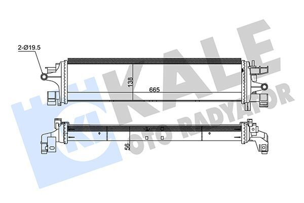 1862383 Turbo Radyatörü KALE OTO RADYATOR | Ford Focus cmax kuga 15> 1.5 Ec