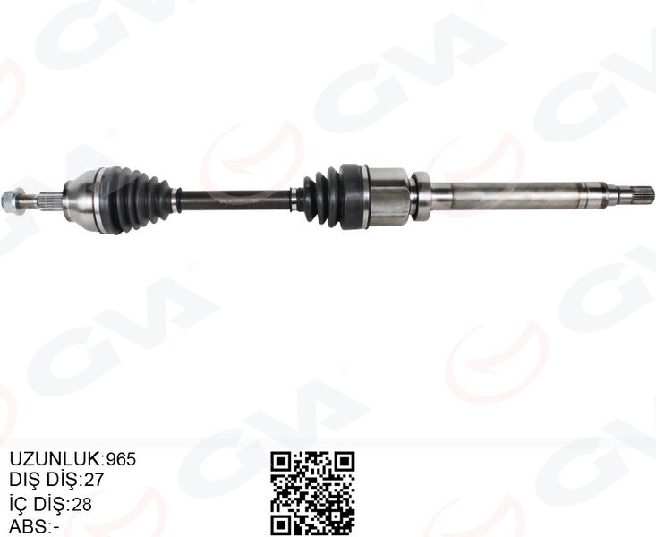 F1F13B436AB Ön Aks Komple Sağ GVA | Focus III14>17 1.5 TDCI Diz