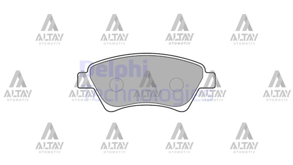 410601241R Fren Balatası Ön DELPHI | Renault Megane 2