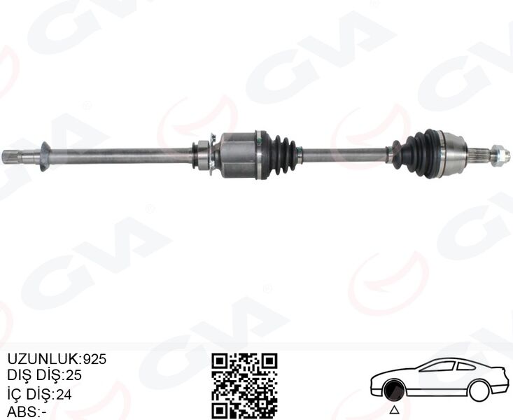 51816768 Komple Aks Sağ GVA | Linea 1.3 Mtj 90HP 9