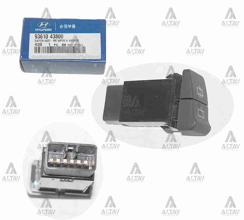 93610-43800 Düğme / Anahtar Arka MOBIS | Hyundai H100