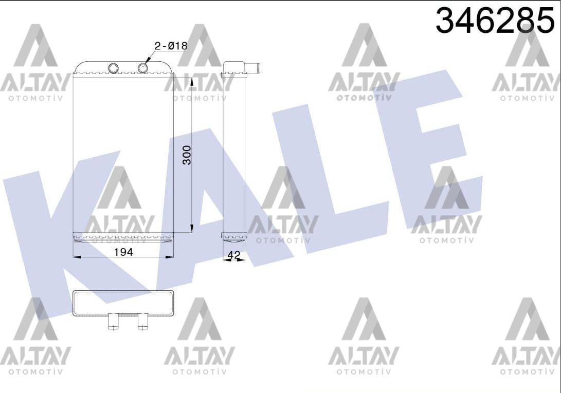 46722710 Kalorifer Radyatörü KALE | Fiat Ducato