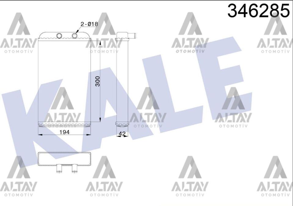 46722710 Kalorifer Radyatörü KALE | Fiat Ducato