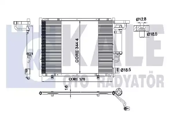 1834039 Klima Radyatoru VEKA | Ford Transit Courier 1.5 TDCI 2014