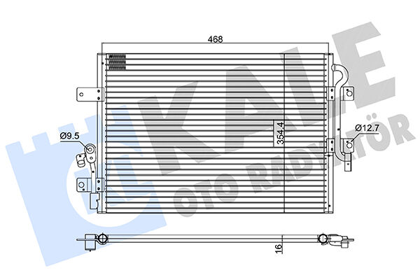 46826683 Klima Radyatörü KALE | Fiat Palio / Fiat Albea