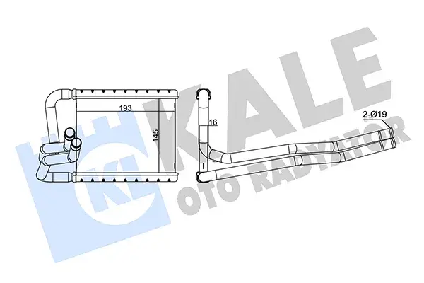 97138 4P000 Kalori̇fer Radyatörü | Hyundai i20 1.2L G4LA Benzinli KALE