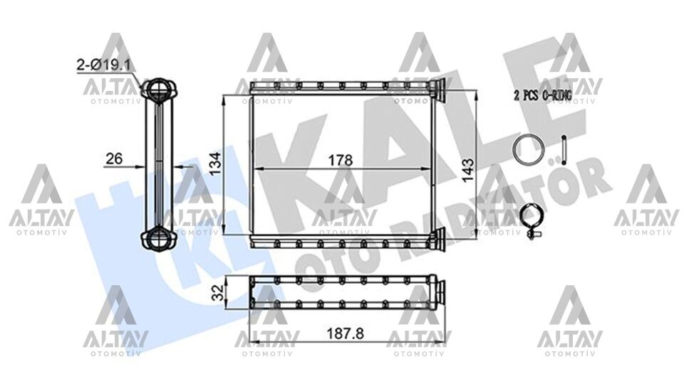 271156379R Kalorifer Radyatörü KALE | Renault Clio 5