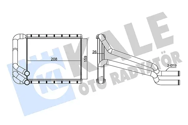 97138 A5000 Kalori̇fer Radyatörü | Hyundai i30 1.6L G4FD Gdi̇ 11 1 KALE