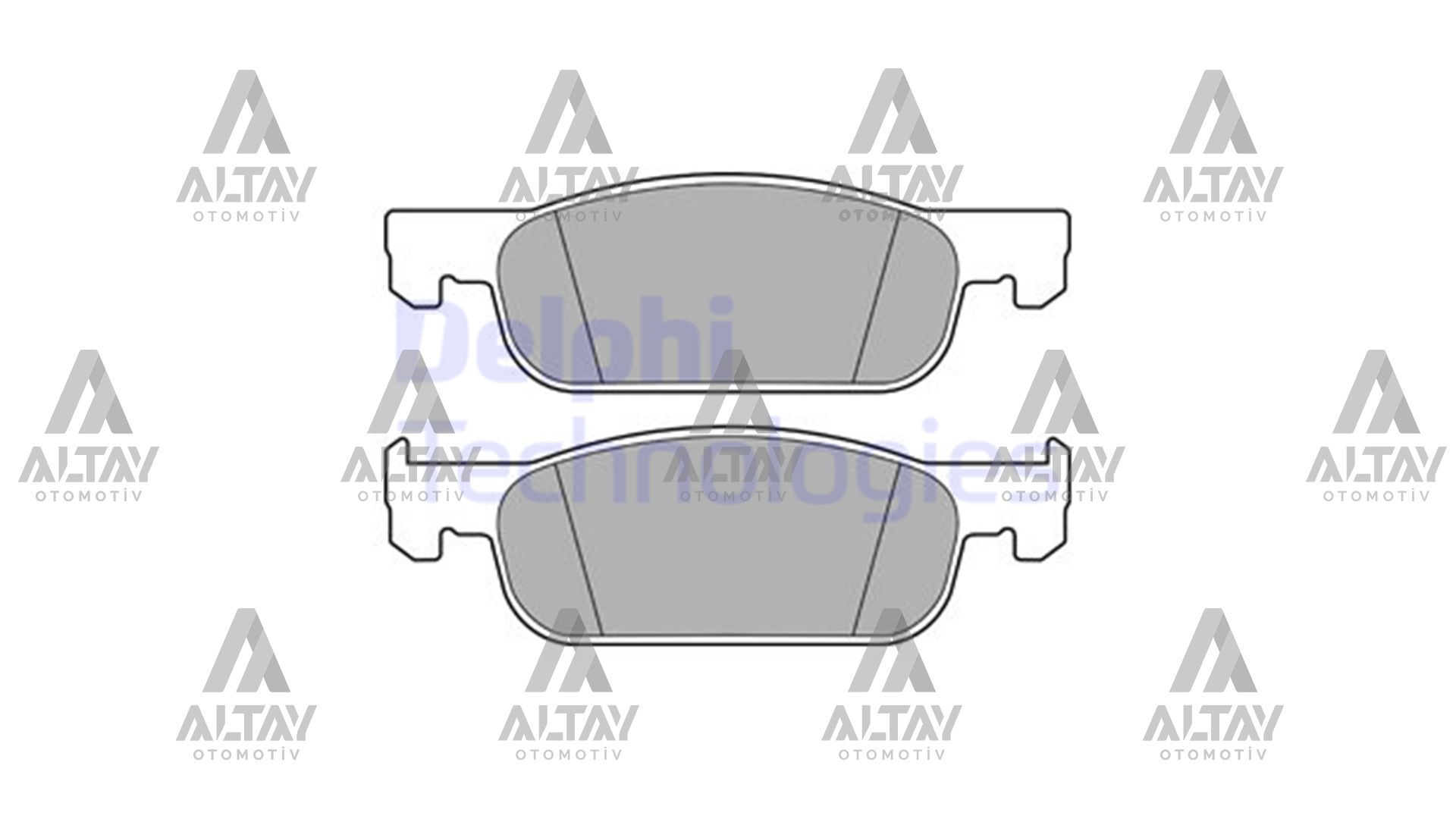 410605536R Fren Balatası Ön DELPHI | Renault Clio 4