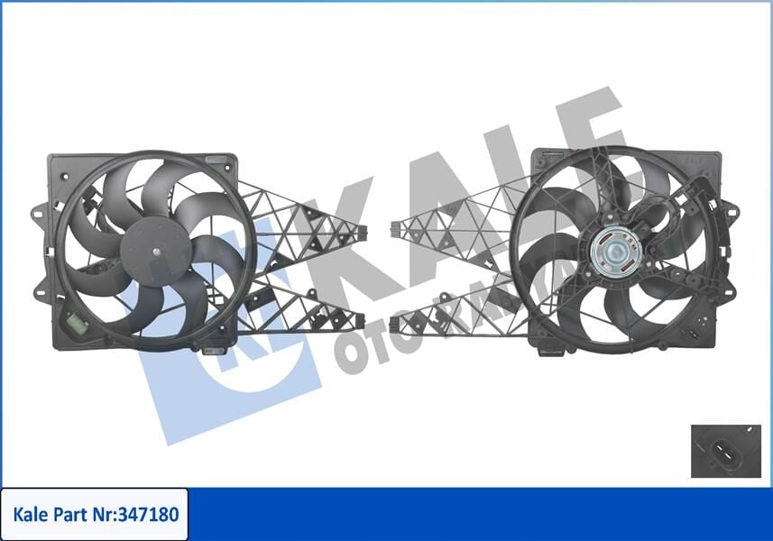 95509907 Fan Motoru Davlumbazli KALE OTO RADYATOR | Doblo 1.6D 2.0D 09> Ac+