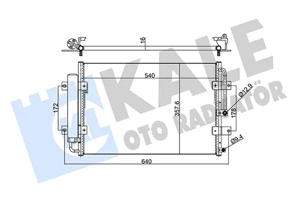 97606 4F100 Kli̇ma Kondenseri̇ | Hyundai Hyundai H100 Porter Al a KALE