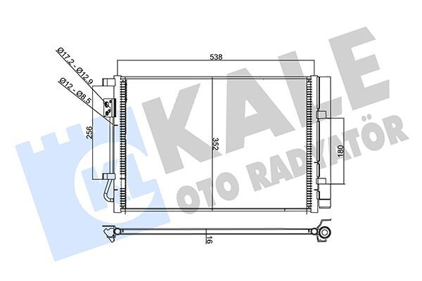 97606C8000 354090 Kondenser KALE OTO RADYATOR | Hyundai i20 i20 Active